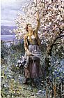 Gathering Apple Blossoms by Daniel Ridgway Knight